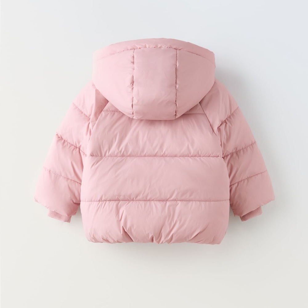 Zara Snap Button Quilted Coat - Picture 2 of 6